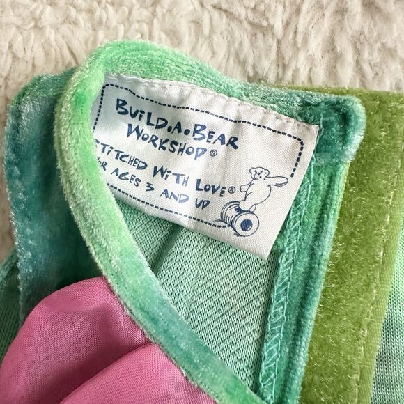 Build A Bear Workshop Flower Fairy Petal Dress Green Pink Outfit Accessory - Picture 3 of 5